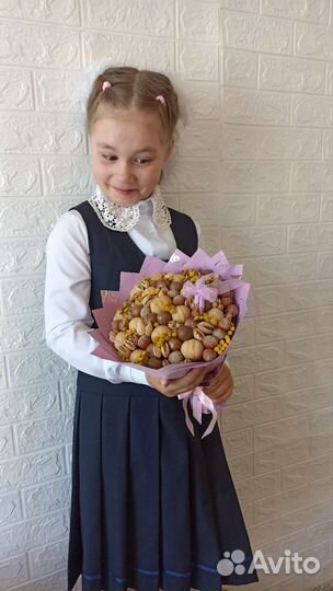 Съедобный букет на 1 сентября, букет учителю