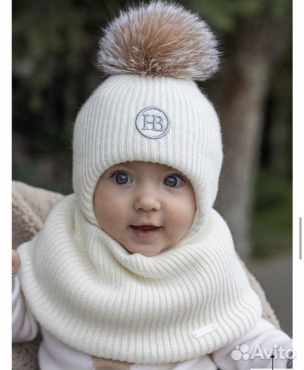 Комплект шапка и снуд