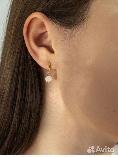 Золотые серьги 585