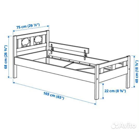 Детская кровать икеа криттер