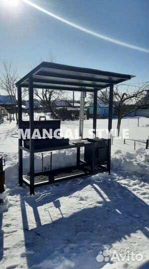 Мангал в стиле лофт