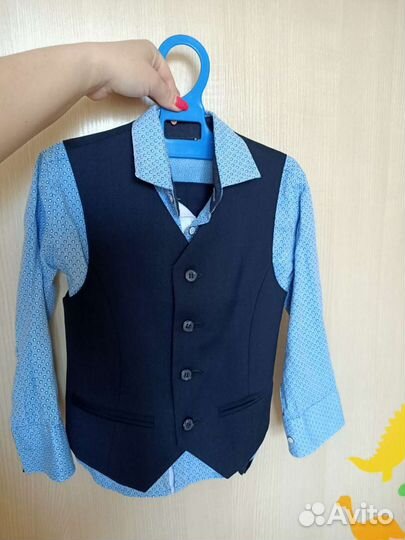 Костюм/Boston 110/брюки/жилет/рубашка