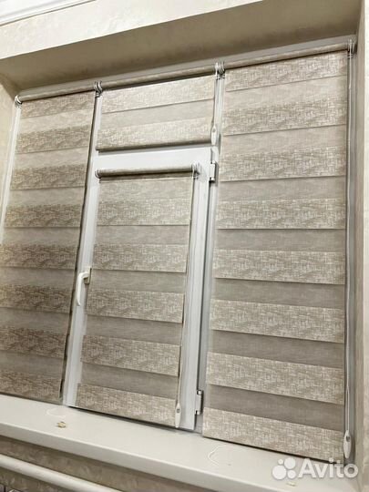 Жалюзи рулонные и зебра
