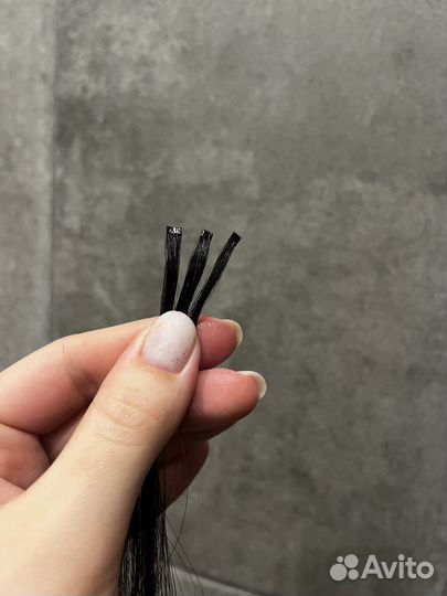 Наращивание натуральных волос модель