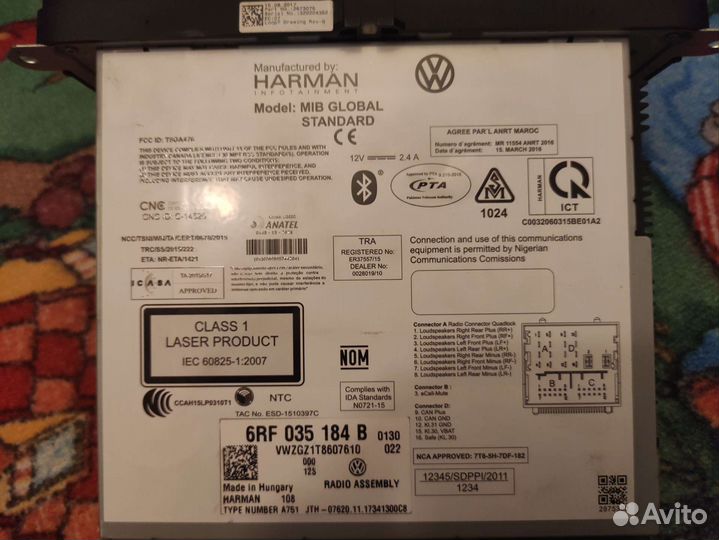 Магнитола VW Polo