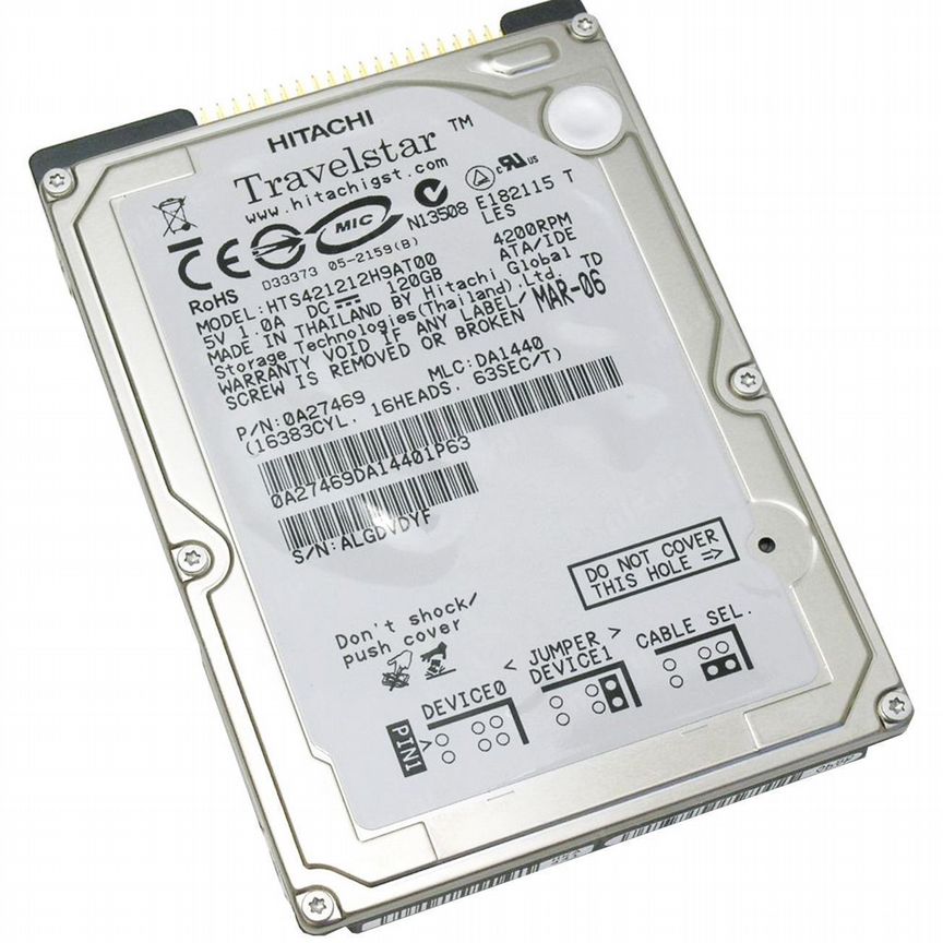[HTS421212H9AT00] Жесткий Диск Hitachi 120gb Ide 2,5 Hts421212h9at00