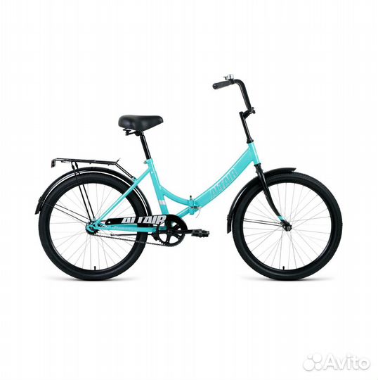 Складной велосипед Altair City 24 (мятный-черный)
