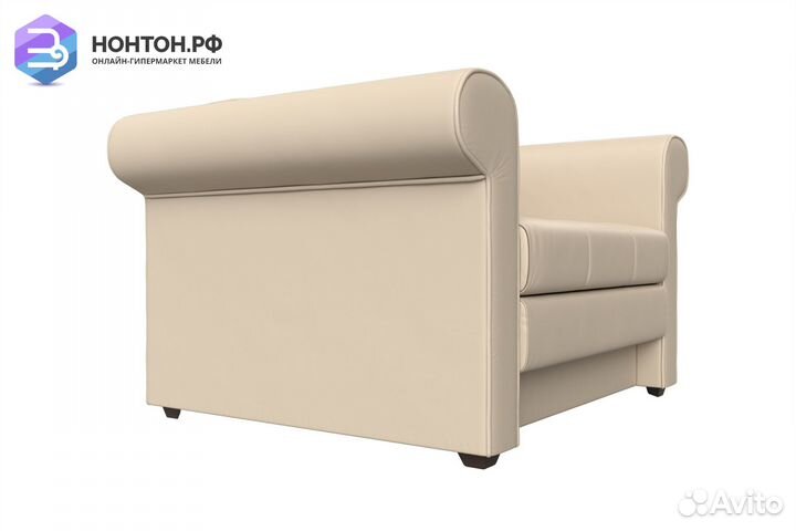 Кресло выкатное Берли экокожа бежевая