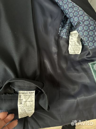 Школьный костюм для мальчика 134 синий