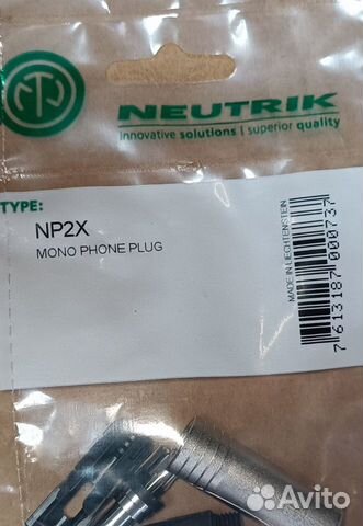 Разъёмы Neutrik np2x, np2c-bag (jack mono) объявление продам