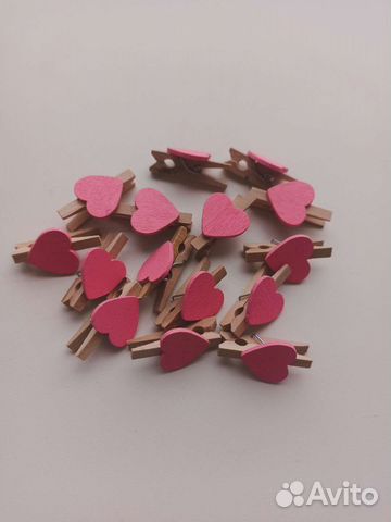 Мини прищепки деревянные для фотографий