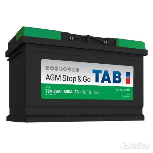 TAB 80 AGM Stop&Go