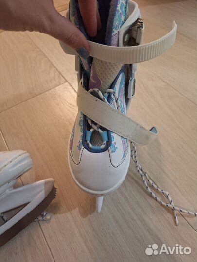 Коньки для девочки раздвижные 31 36