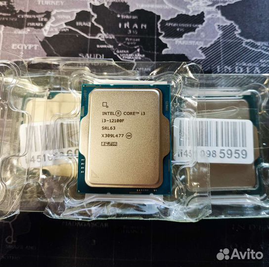 Процессор Intel Core i3 12100f Новый