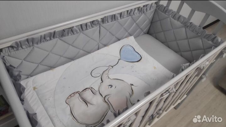 Бортики в детскую кроватку тонкие