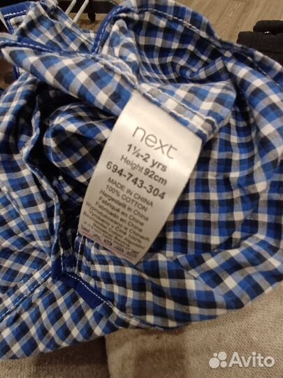 Рубашка Next 92 на мальчика