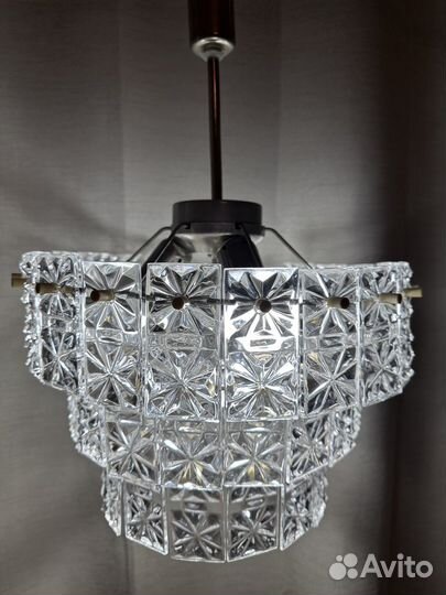 Хрустальная люстра СССР винтажная