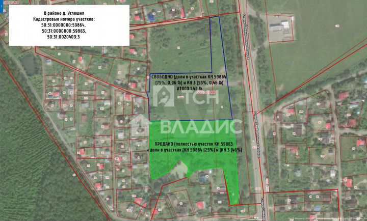 Участок 1,43 га (промназначения)