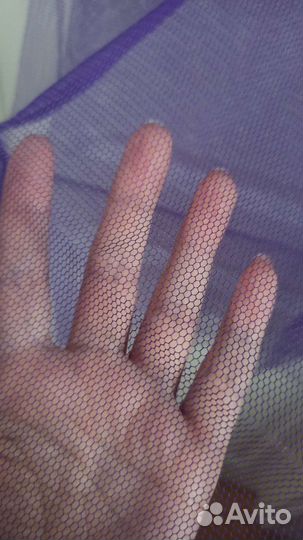 Ткань Фатин сетка фиолетовый розовый