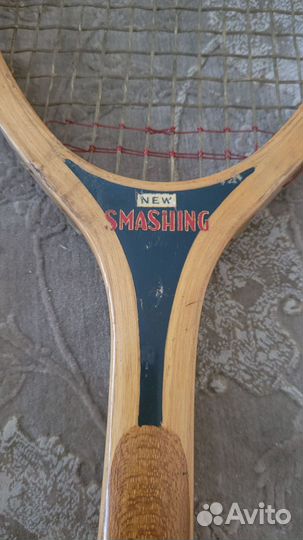 Теннисная ракетка многослойное дерево винтаж smash