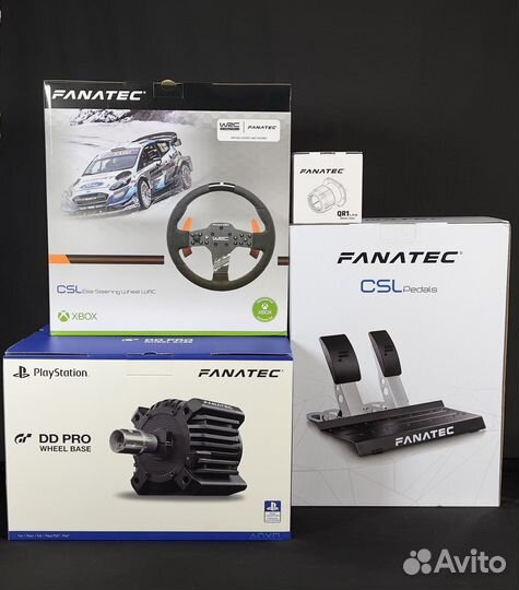 Fanatec под PS/Xbox/PC (база+руль+пед)