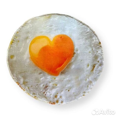 Новый мягкий плед 150’150 яичница