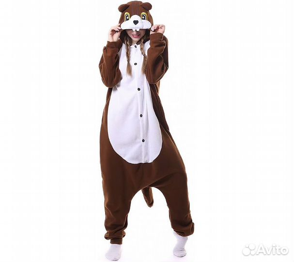 Кигуруми Funfur Fleece Белка XL