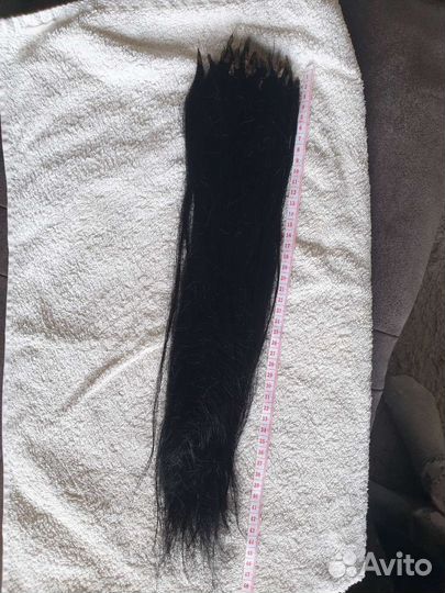 Волосы натуральные черные