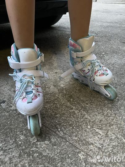 Роликовые коньки детские раздвижные