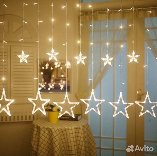 Гирлянда штора, занавес