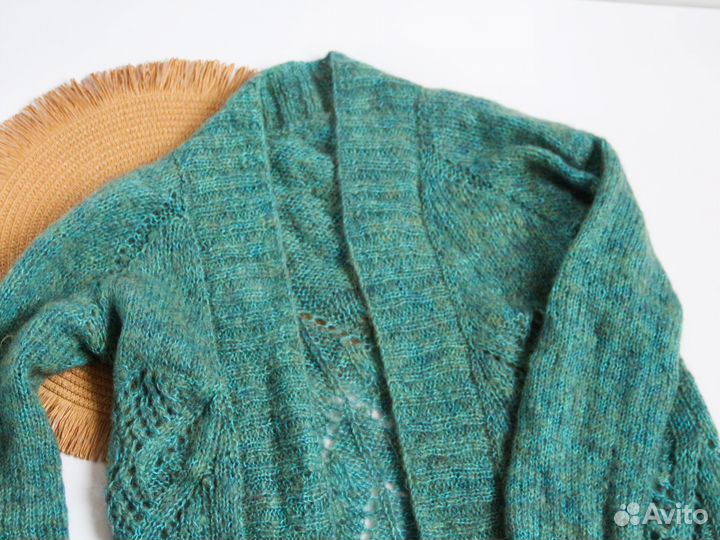 Кардиган шерстяной 44 ручная работа