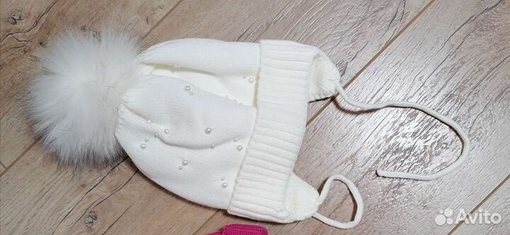 Шапка зимняя для девочки 54-56