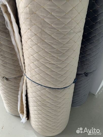 Стеганая ткань велюр,стеганная ткань