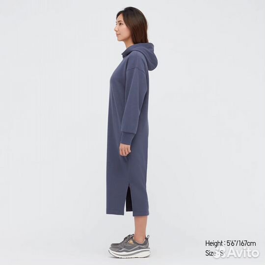 Uniqlo новое худи - платье. XS