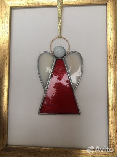 Украшения «Ангелы» из цветного стекла