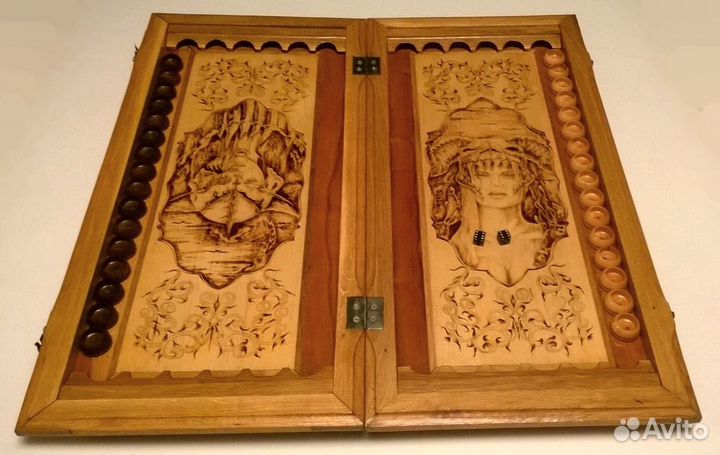 Нарды резные ручной работы