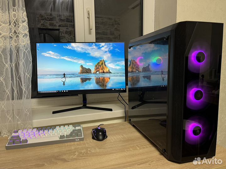 Игровой пк в сборе с монитором 165hz