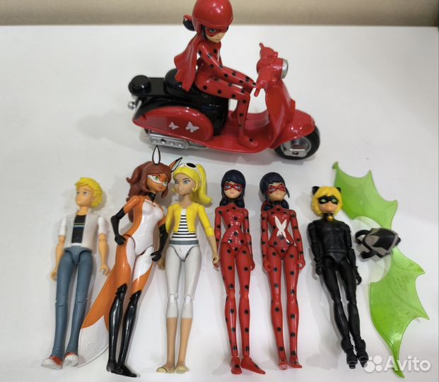 Кукла мини Леди Баг, Супер кот, Адриан, Хлоя