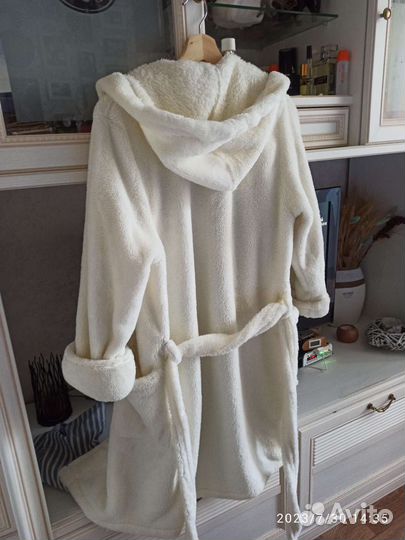 Халат махровый, плюшевый, тёплый