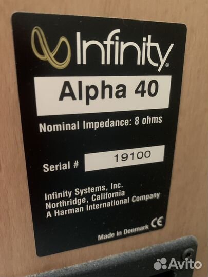 Infinity alpha 40