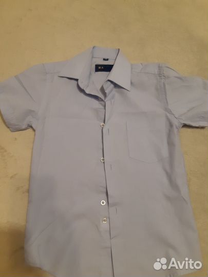 Рубашка голубая 110 размер