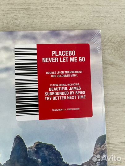 Placebo - Never Let Me Go - красный винил - 2LP
