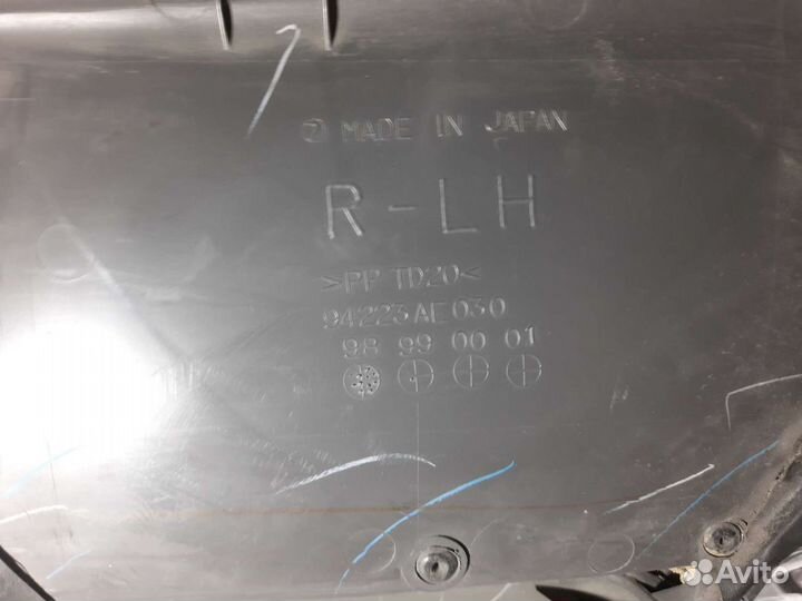 Обшивка двери задняя правая Subaru legacy B12