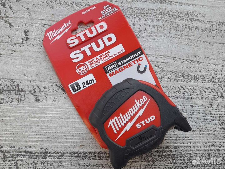 Рулетка магнитная 5м stud GEN II Milwaukee