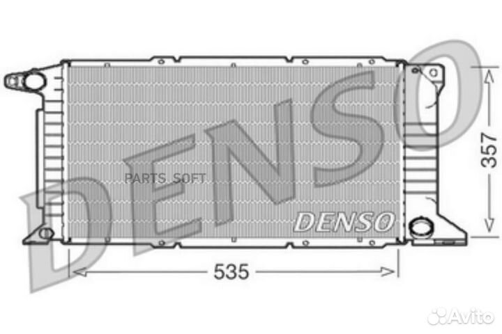 Denso DRM10101 Радиатор 535x357