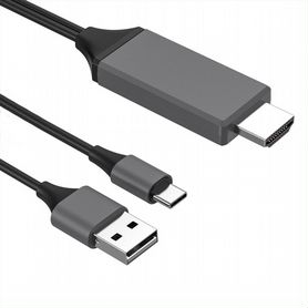 USB Type C к hdmi-совместимым кабелю 4K 60 Гц UHD