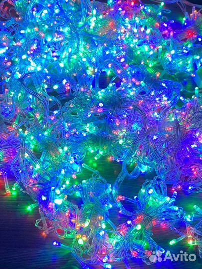 Гирлянда занавес штора на окно