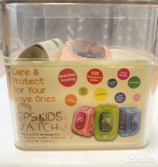 Часы Детские GPS Smart Baby Watch GW300 розовые