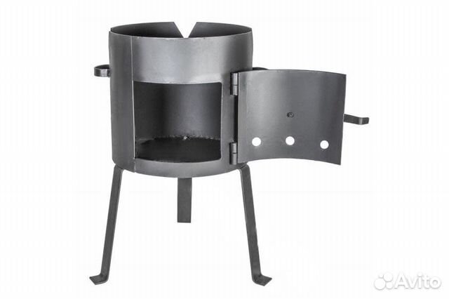 Печь под казан 12л с дверцей 3мм