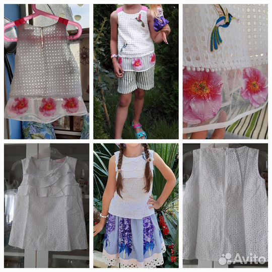 Блузки и кардиганы 5-7 лет